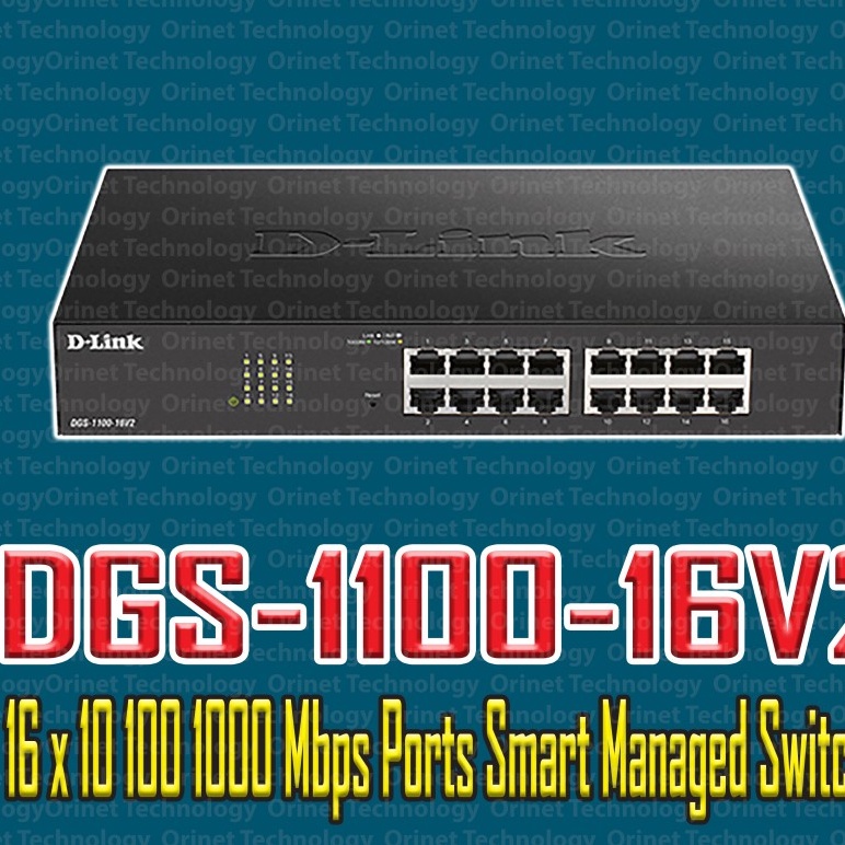 D-LINK DGS-1100-16 V2 16-Port Gigabit Smart Managed Switch