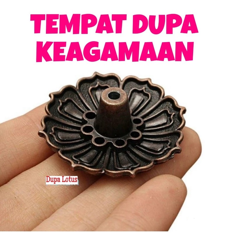 Tempat Pembakar Dupa Hio Dupa Stik Model Bunga Lotus holder 9 Lubang