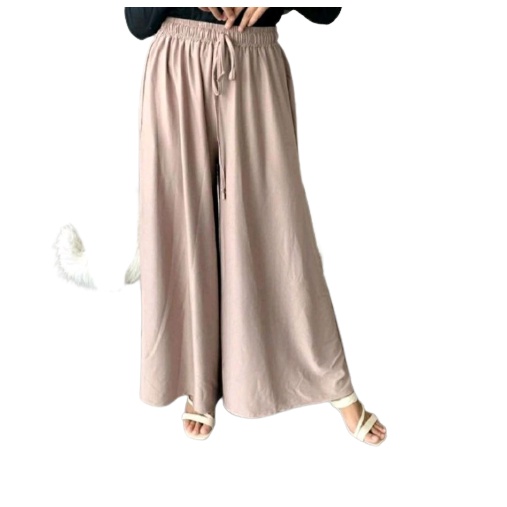 Celana Kulot Wanita Jumbo Libby Basic Highwaist Premium