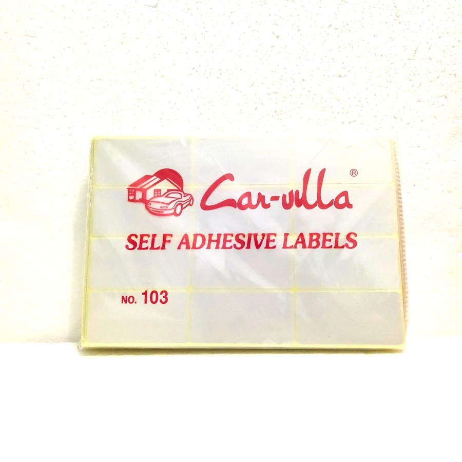 

Car-Villa Self Adhesive Tape Label nama Stiker Undangan Putih Polos