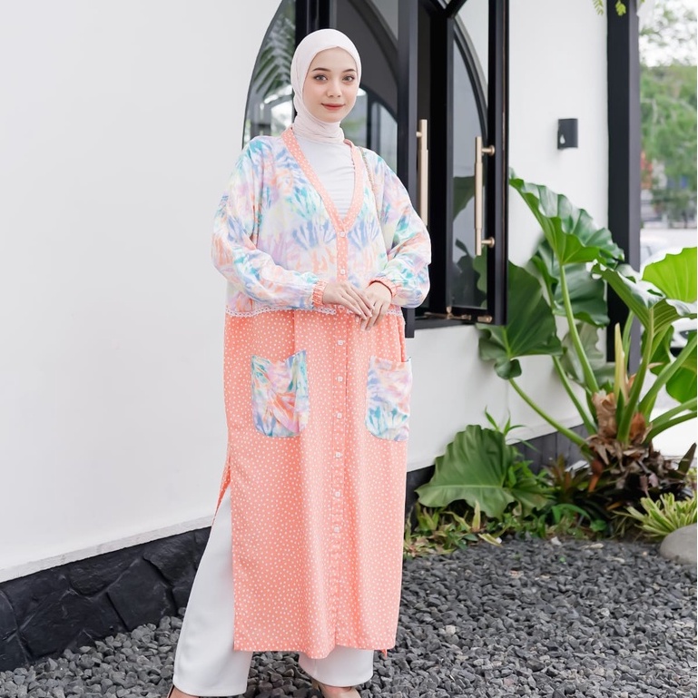 Eleanorre Gantari Kaftan Atasan Muslim Wanita