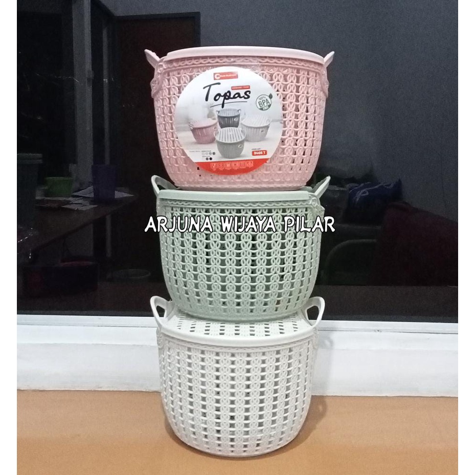 Keranjang serbaguna S BPA Free TOPAS ADA TUTUPNYA