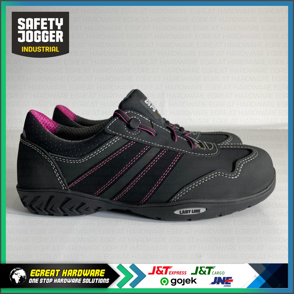 (BARANG READY STOCK / BUKAN PO) Sepatu Safety Jogger Wanita Ceres S3 Black Industrial Shoes