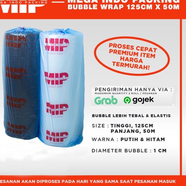 

BUBBLE WRAP MURAH ROLL 50 METER PUTIH BUBLE WRAP - DKM - MP ORANGE PUTIH