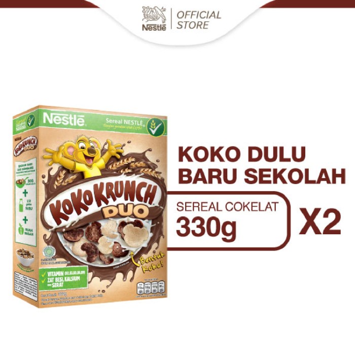 

Sereal Nestle Koko Krunch Sarapan Sereal Coklat Duo 330G X 2Pcs