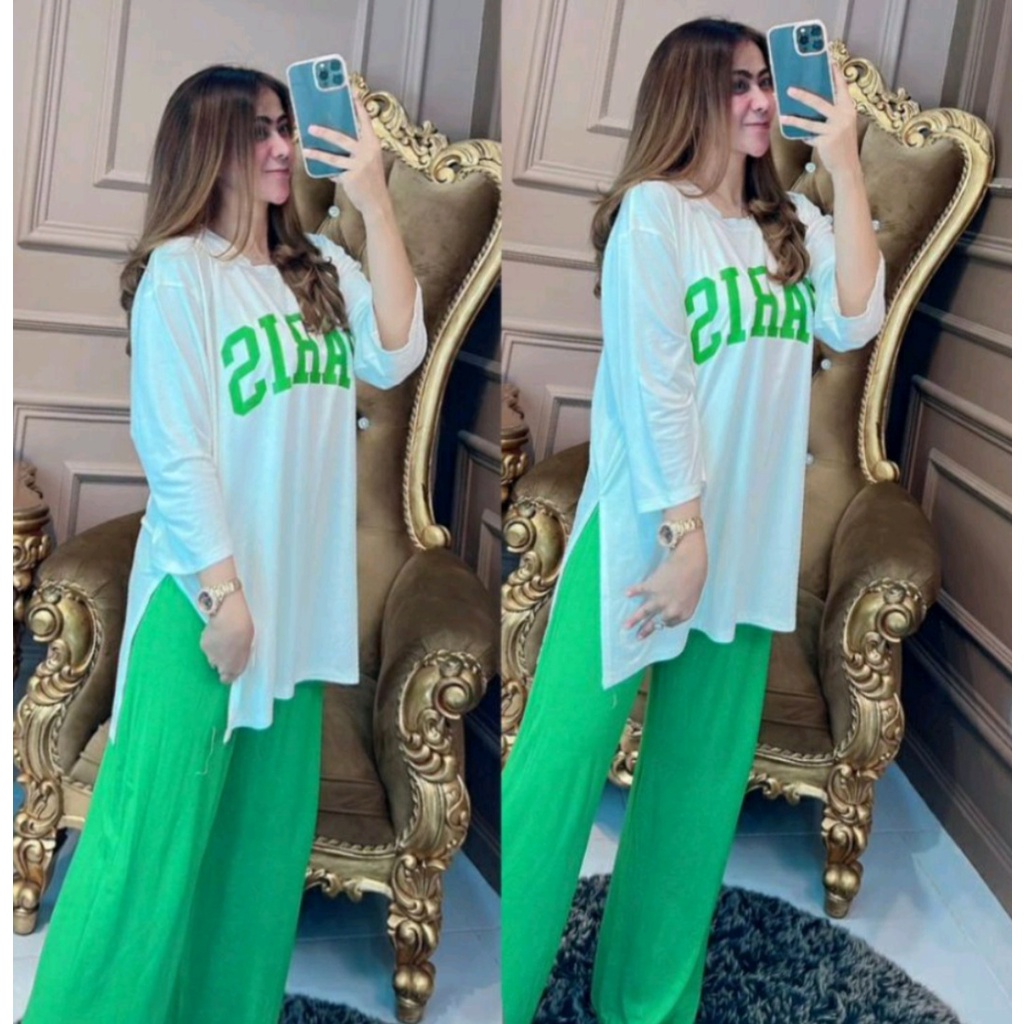 Oneset Paris By Berlin Setelan Celana Wanita Setcel Viral