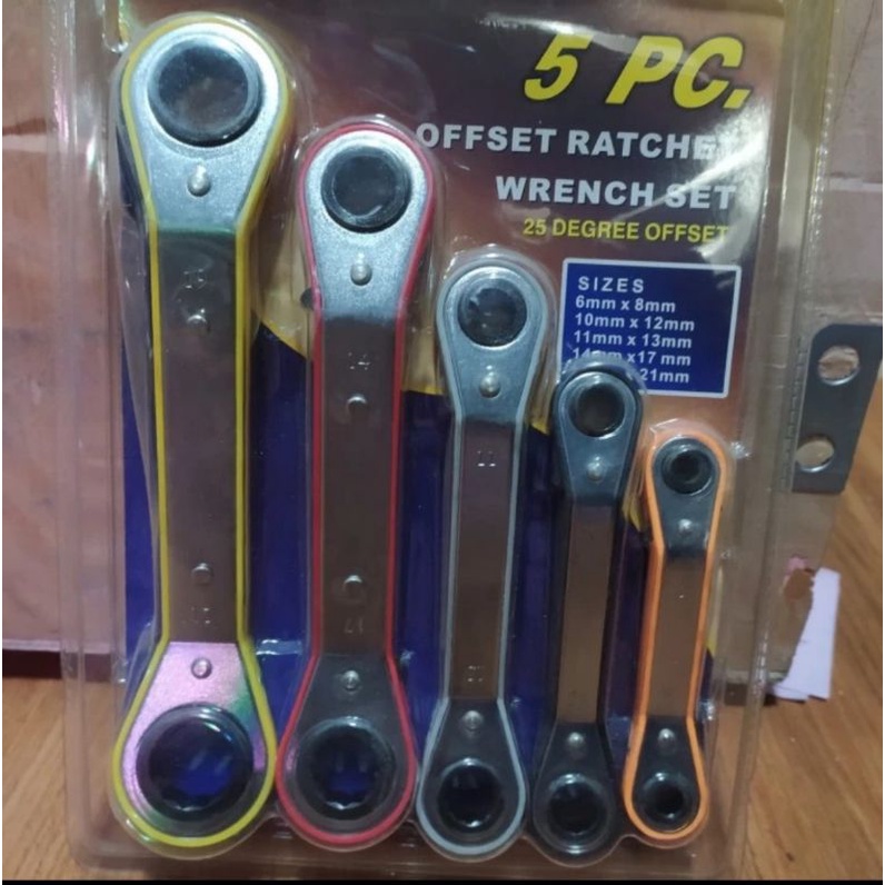 kunci pas Ratchet set 5 pcs