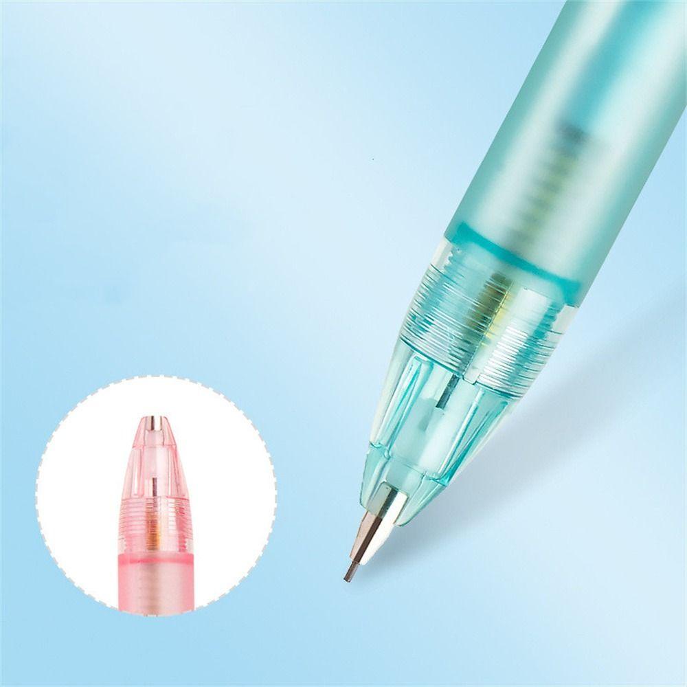 【 ELEGANT 】 Pensil Mekanik Alat Tulis Kantor Eraser Top Lucu Alat Tulis Siswa Pensil Otomatis