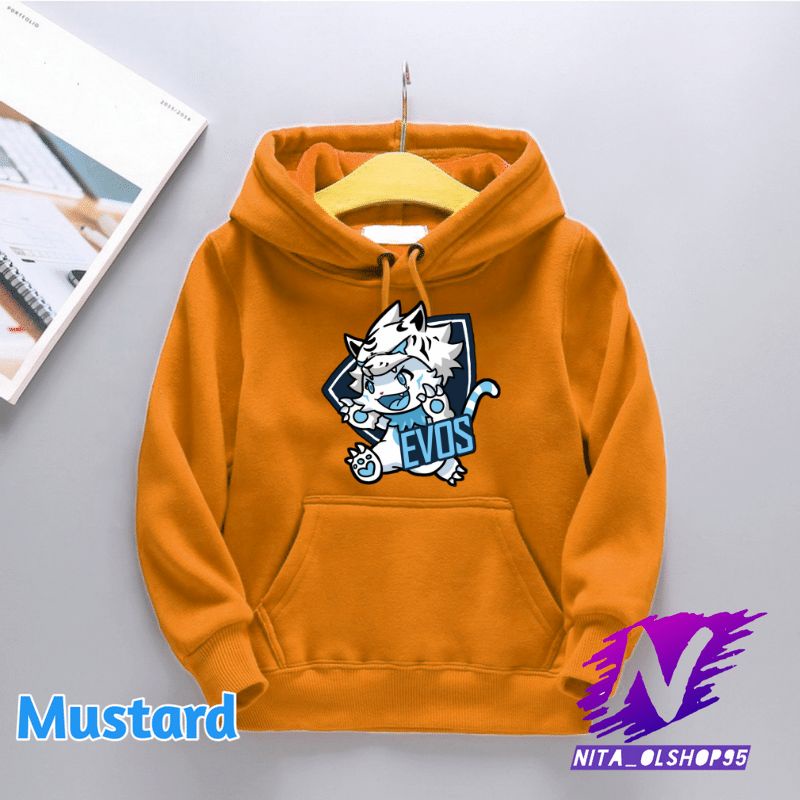 jaket sweater hoodie anak evos mobile legends