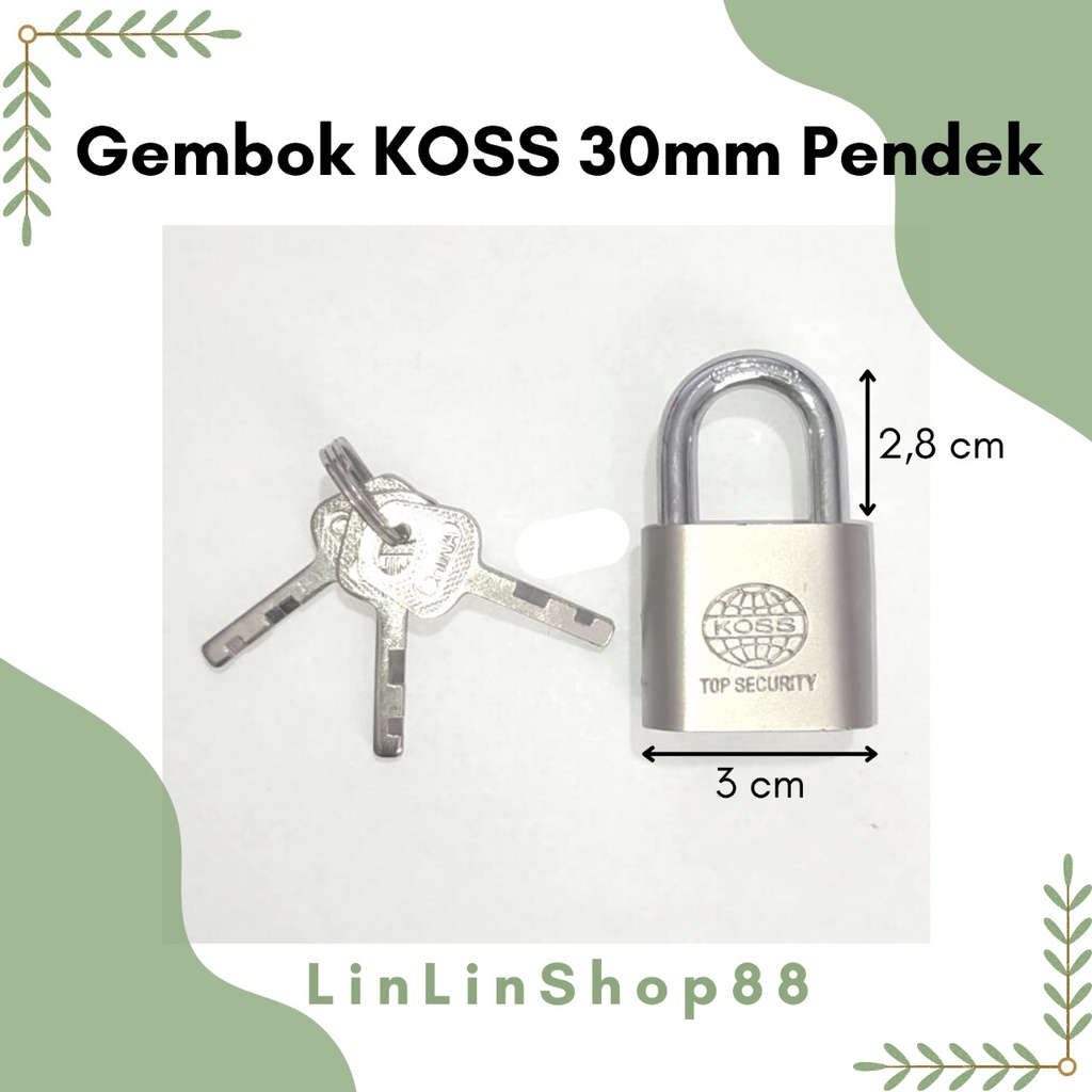 Gembok Rumah / Toko Okawa 30mm Pendek