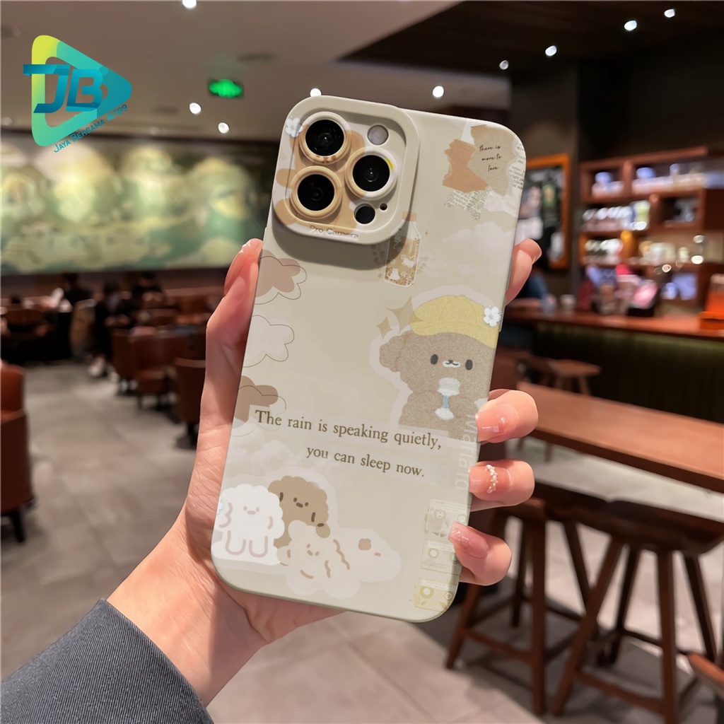 CUSTOM CASE SOFTCASE SILIKON PROCAMERA BROWN CUSTOM OPPO REALME VIVO XIAOMI SAMSUNG INFINIX IPHONE FOR ALL TYPE JB6198