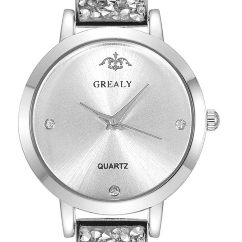 JAM TANGAN WANITA PESTA IMPORT SILVER DIAMOND BOOMA ORIGINAL REMAJA TAHAN GELANG AIR MEWAH MODEL RANTAI ELEGANT JAM116S3 CEWEK KEKINIAN KOREA