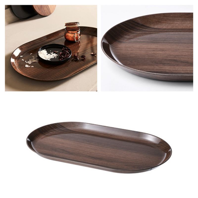 Krosamos Ikea baki nampan kayu walnut / tatakan kayu / wooden tray / nampan kayu