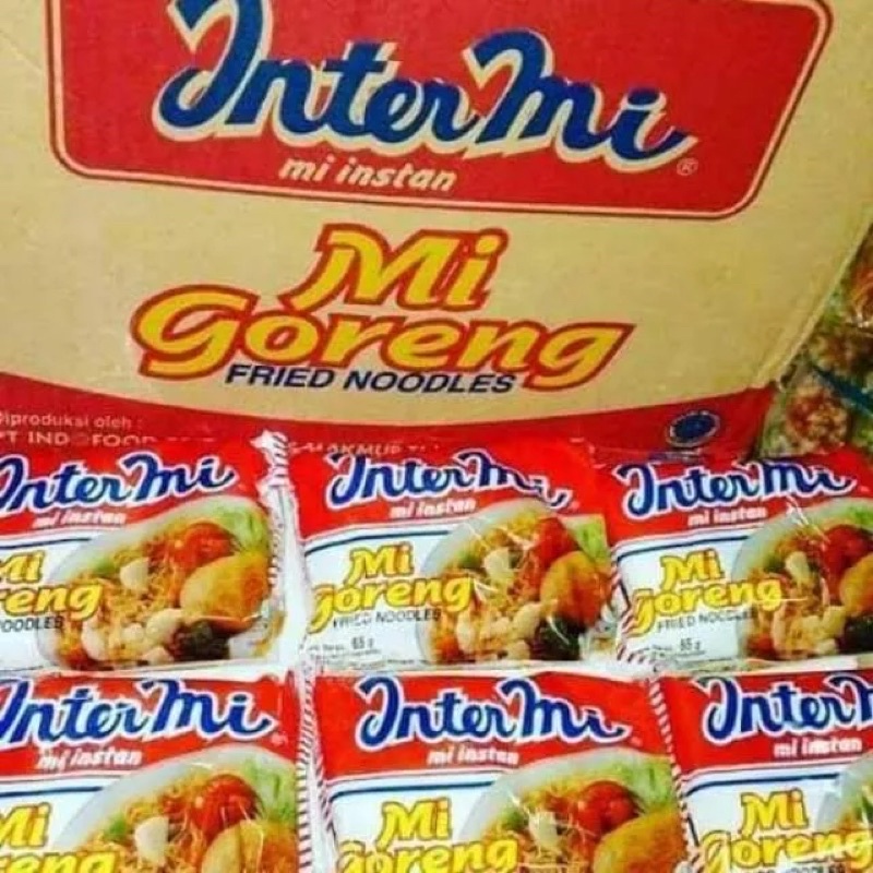 

Mie instan intermi rasa mie instan goreng kuah kaldu ayam 60gr