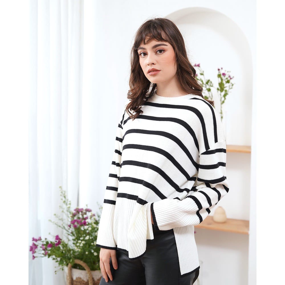 Queenbags89 baju outfit cewek baju atasan wanita baju rajut Haru Knite Oversize