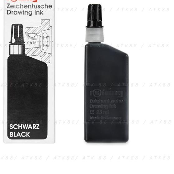 

Rotring Drawing Ink / Refill Tinta hitam Rapido dan Isograph