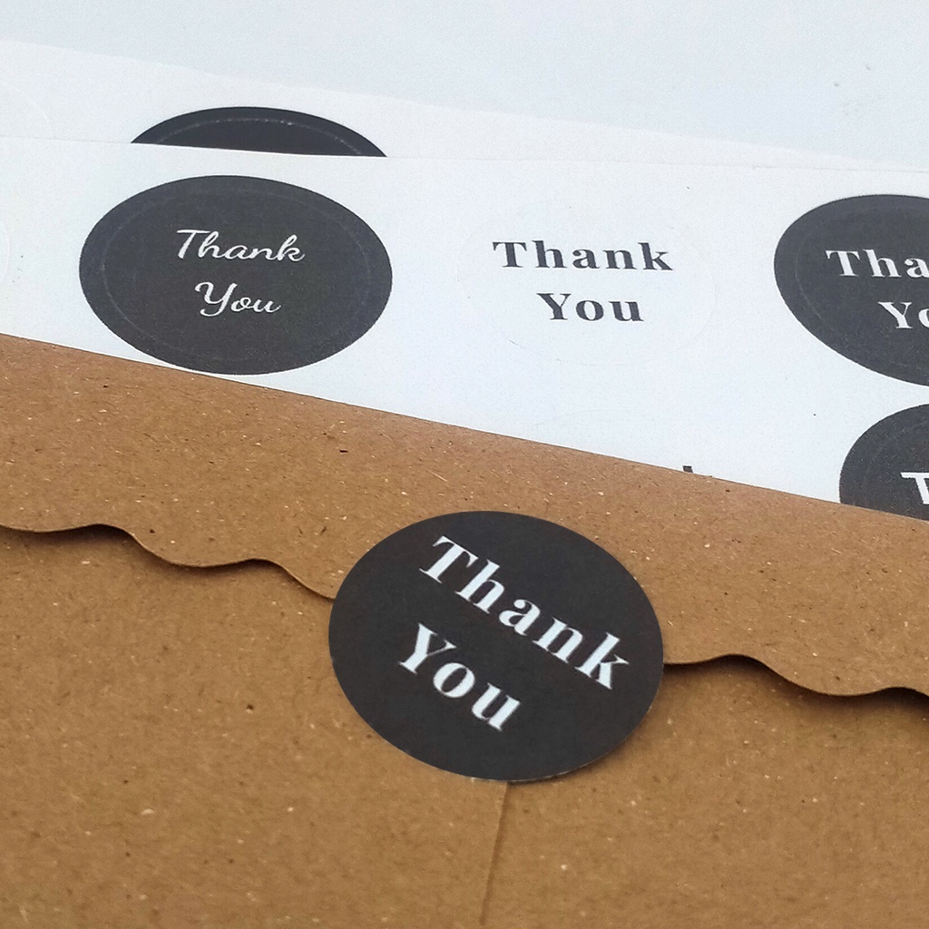 

Stiker ucapan terimakasih atau thank you | ukuran 3 cm