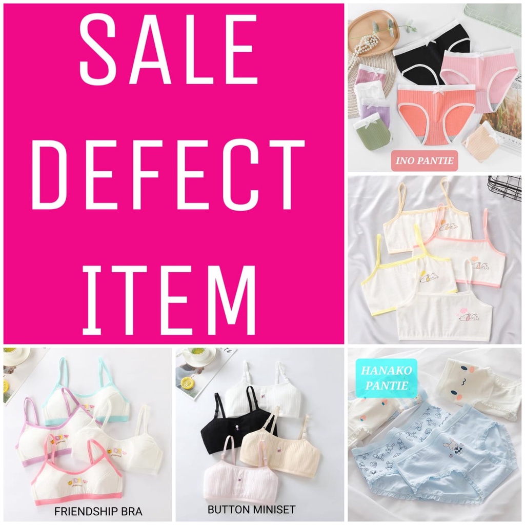 SALE UNTUK BARANG DEFEK ATAU REJECT MINISET PAKAIAN DALAM