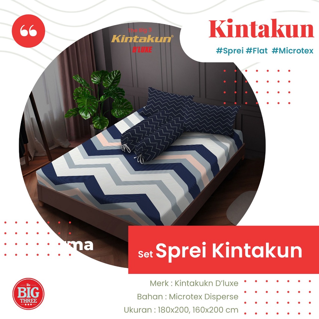 KINTAKUN Sprei 180x200 / 160x200 Tinggi 20 Cm - Amina Axel Robin Ensley Arfana Alya Ambar Shakila Zahira Sarah Kenan Alan Akma Azura Clara Hanum Alisa Marma Bena Damara Gemi Gian Gista Madana Nuraga Rena Wiyata Tarani Hanum Marma Kartika KING 180 160 SP