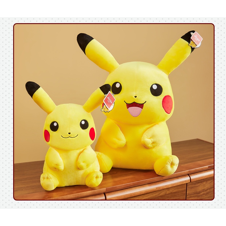 Mainan Boneka Pokemon Pikachu Bahan Plush Untuk Hadiah Natal Anak