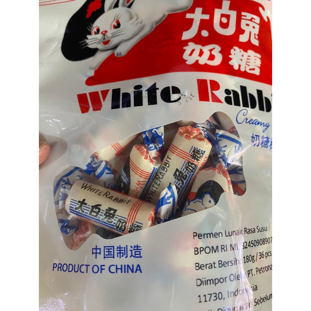 Permen Kelinci White Rabbit Creamy China 180 gr Susu Import Candy Imlek