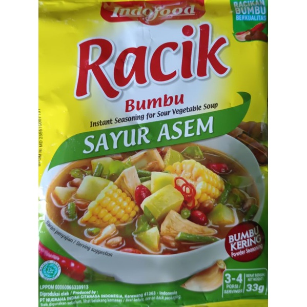 

indofood racik sayur asem 25gr bumbu racik sayur asem