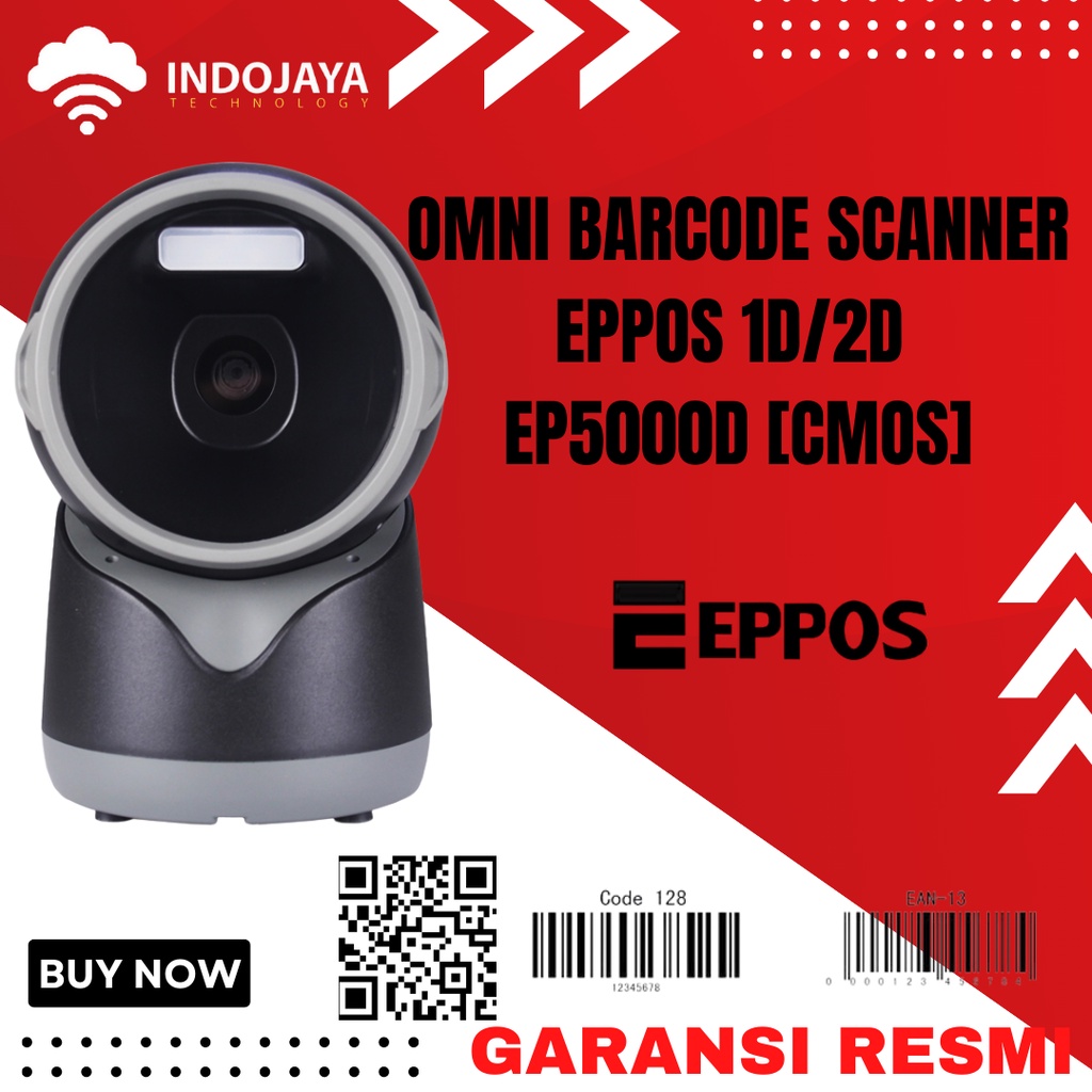 Omni Barcode Scanner EPPOS 1D/2D EP5000D [CMOS].