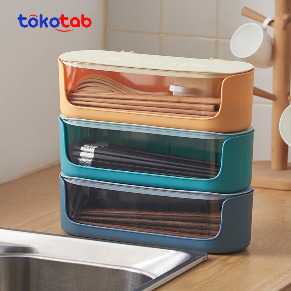 Tokotab - Tempat Bumbu Tempat Penyimpanan Bumbu Dapur Tempat Sendok Alat Dapur Tempat Bumbu 4 Sekat