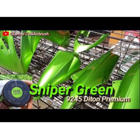 Pilox Diton Premium Sniper Green 9245 400ml Hijau Metallic Metalik Cat Semprot Tahan Bensin