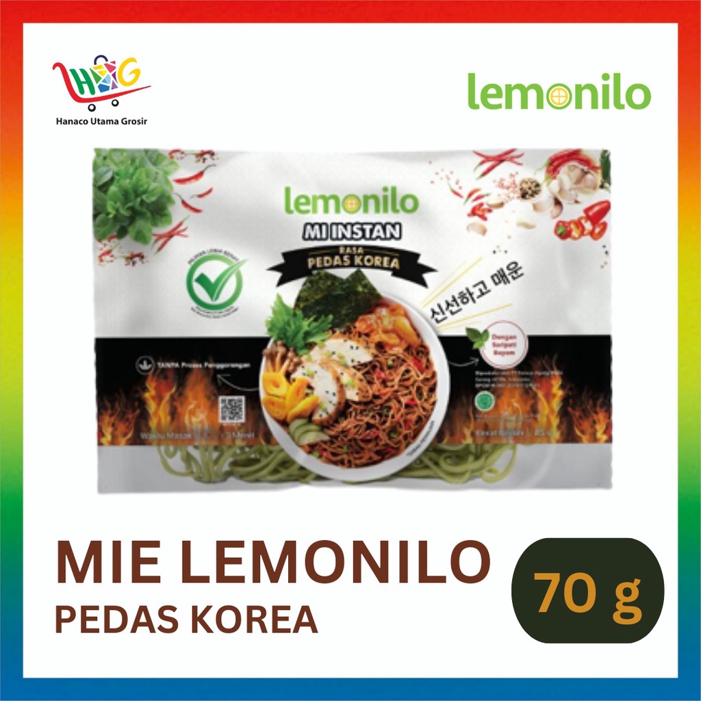 Lemonilo Mie Instant Sehat mie goreng / kuah 70gr