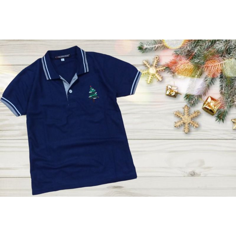 KAOS KERAH NATAL ANAK-ANAK POLO SHIRT ANAK MOTIF SANTA CLAUS / KAOS POLO ANAK USIA  3 TAHUN - 11 TAHUN / KAOS ANAK SEKOLAH MINGGU / KAOS ANAK MERRY CHRISTMAS / POLO SHIRT KIDS MERRY CHRISTMAS / KAOS WANGKY ANAK / KAOS KERAH ANAK COD / KAOS LAKOS ANAK