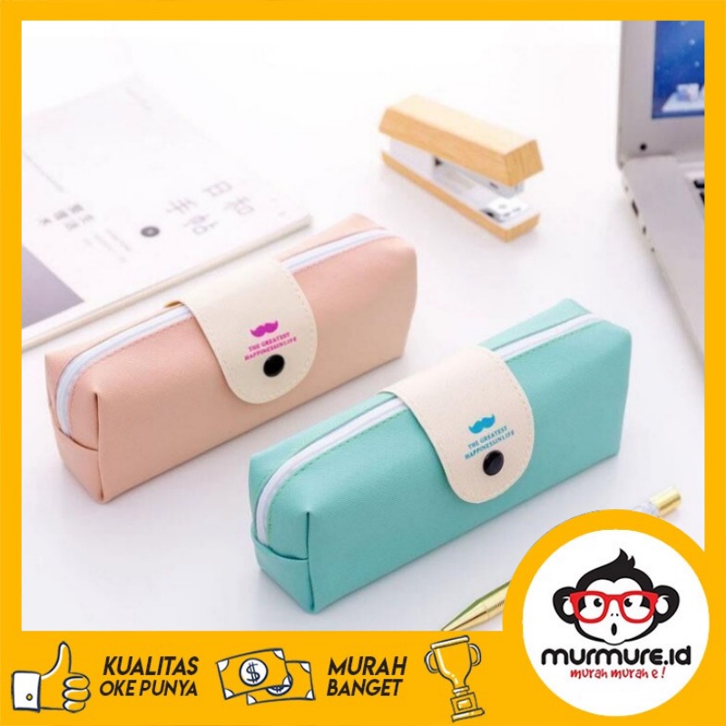 

MURMURE.ID I KOTAK PENSIL SIMPLE HAPPINESS LIFE / KOTAK PULPEN / TEMPAT ALAT TULIS PC055