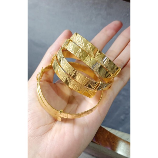 Gelang sepuh sepuhan all size motif emas