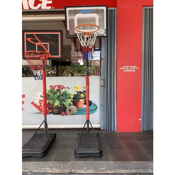 ring dan tiang basket portable dewasa dan anak berwyn 2 meter akrilik
