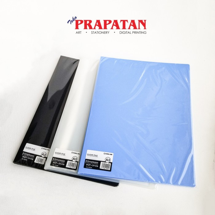 

Clear Holder / Display Book / Clear File King Jim A3 - 20 pockets - Biru Muda NANDAA