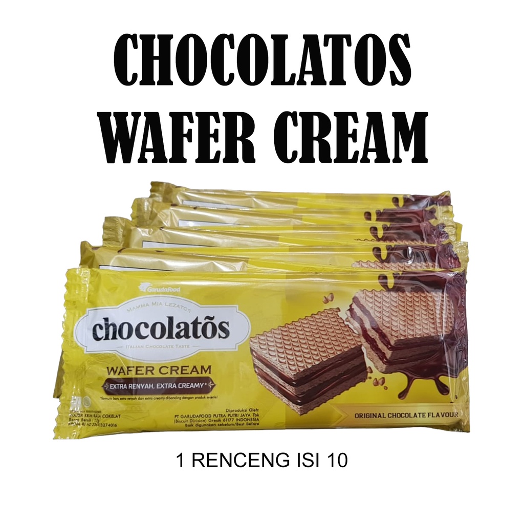 CHOCOLATOS WAFER CREAM RENCENG ISI 10