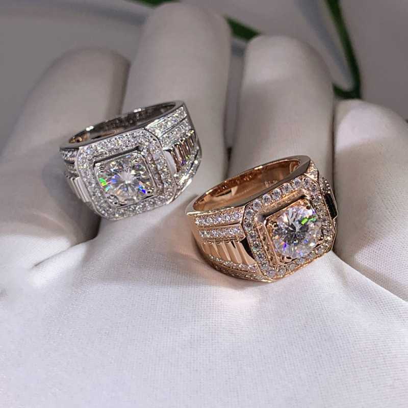 Cincin White Sapphire Ring Perak S925 | Cincin Pria Wanita