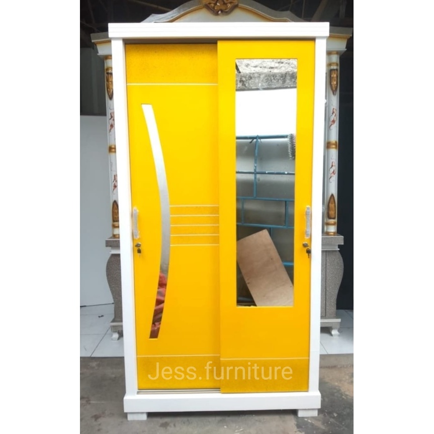 Lemari Baju Gamis 2Pintu , Lemari Gamis Multriplek , Lemari Baju Sliding 2Pintu Gamis