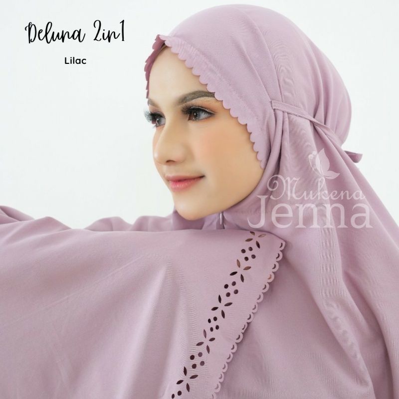 MUKENA DEWASA KATUN ADEM 2IN1 PONCO DELUNA MIKRO JUMBO MUKENAJENNA MUKENAFARADISA PUTIH MAHAR TASIK 