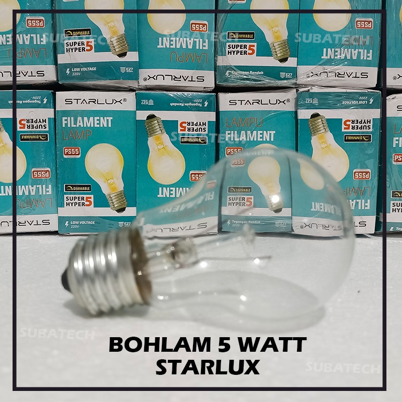 Bohlam Lampu Pijar STARLUX 5W Pemanas Tetas Penetas MTTU