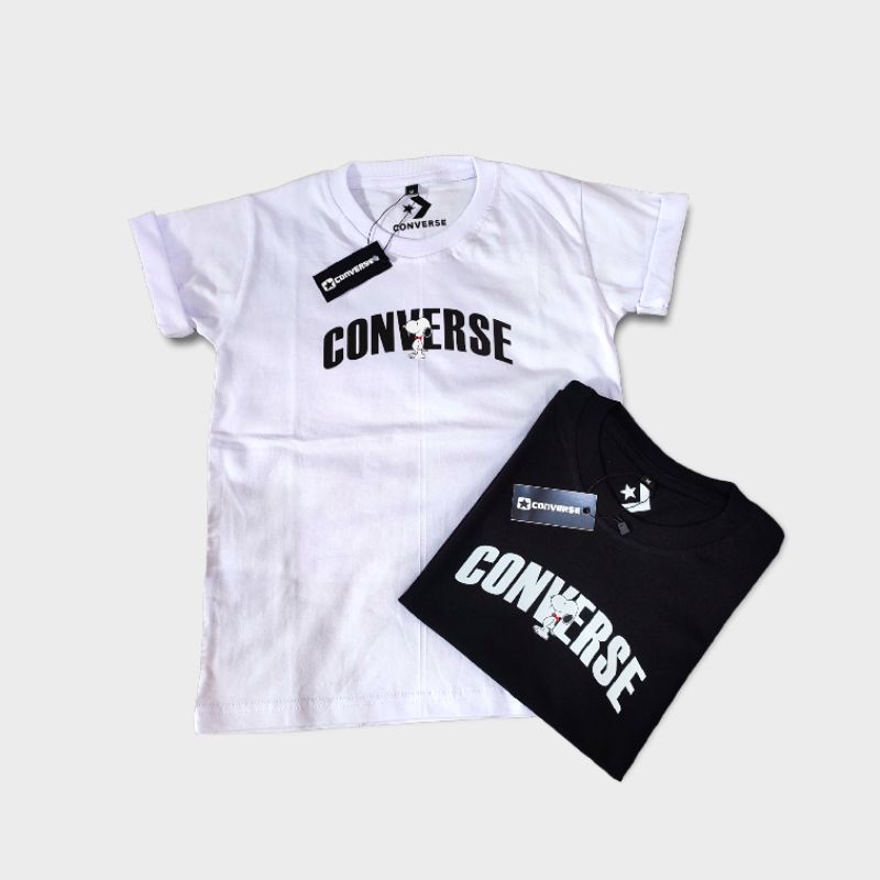 kaos anak baju anak converse snoopy katun combed 24s suoer soft handfield .