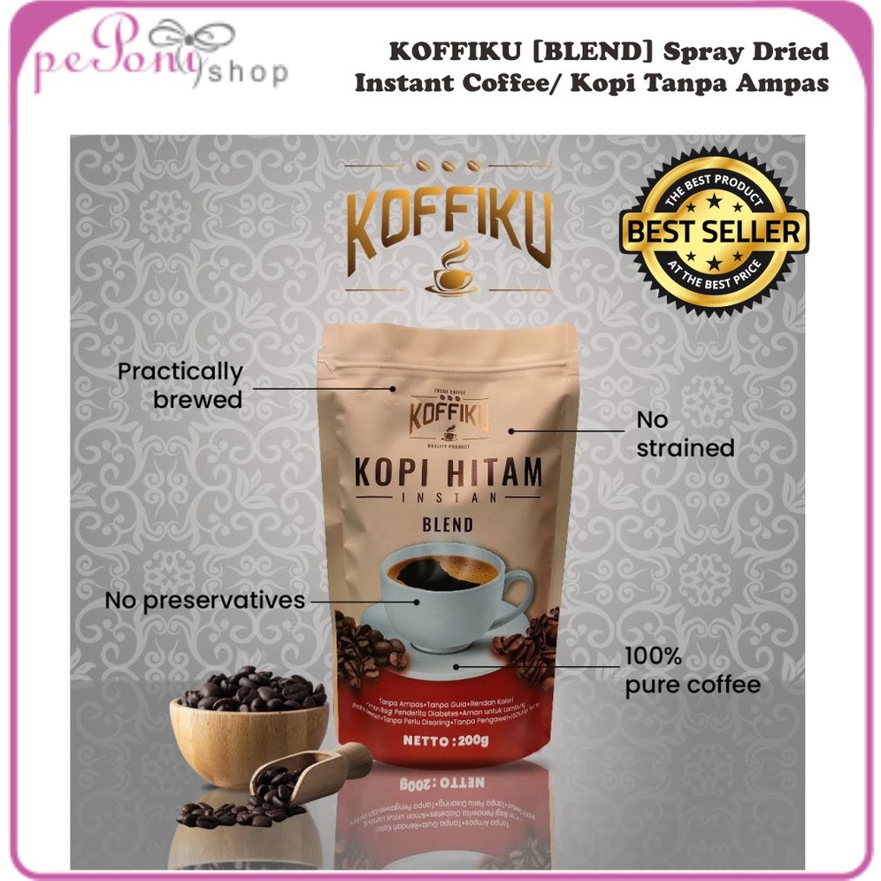 Kopi Tanpa Ampas KOFFIKU [BLEND] Spray Dried Instant Coffee