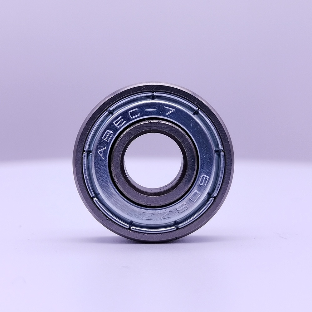 608zz ABEC-7 Bearing Skateboard Bahan Carbon Steel Warna Emas / Silver