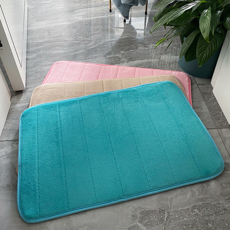 Keset Kaki Import – AC 68 – Size Besar 60 x 40 cm Kesed Beludru Foam Lantai Perlengkapan Kamar Mandi Tidur Dapur Handuk Serap Menyerap Air dan Minyak 2 in 1 Anti Slip Polos Motif Batu aesthetic Murah Tebal Cendol Anyam Diatomite Licin Karakter