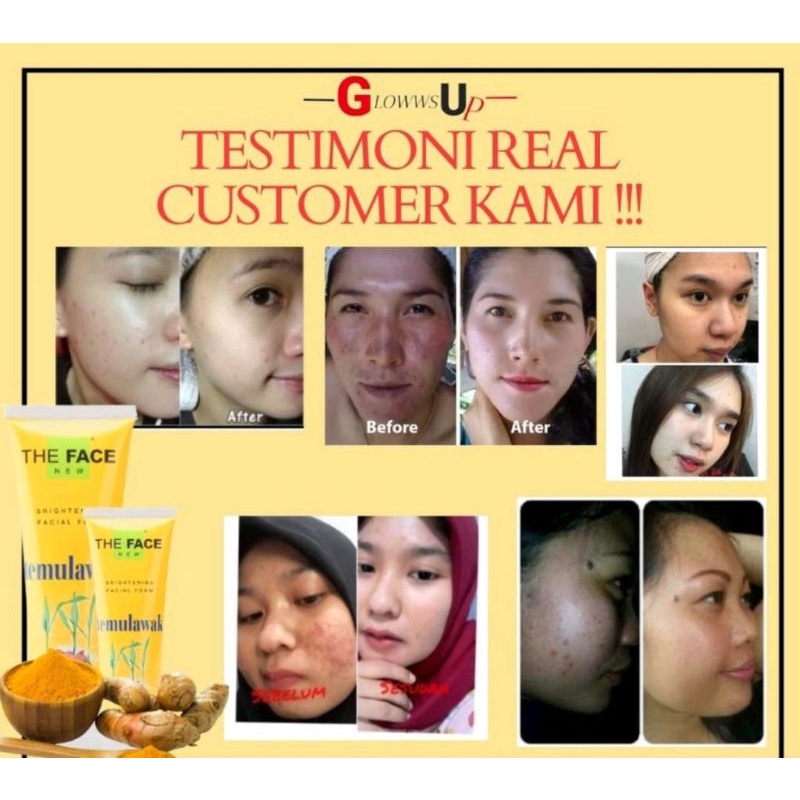 Temulawak The Face Paket lengkap isi 5 produk ORI 100%