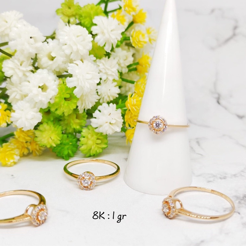 Cincin hwt simpel ringan kadar 375