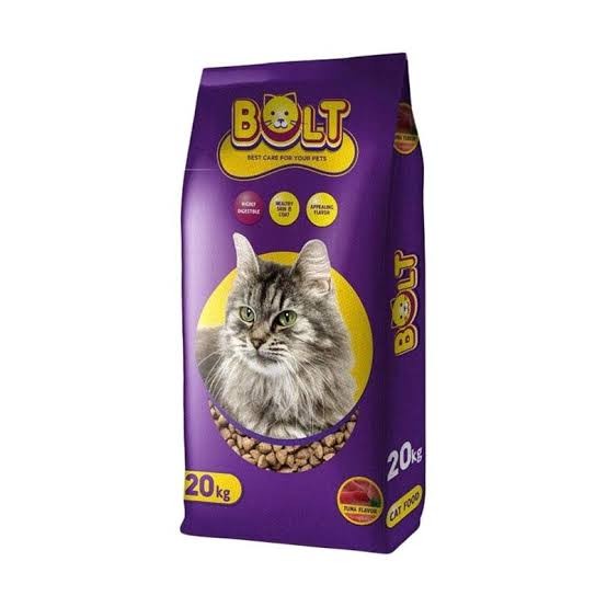 Bolt 20kg Makanan Kucing Tuna / Pakan Kucing Tuna / Dry Cat Food