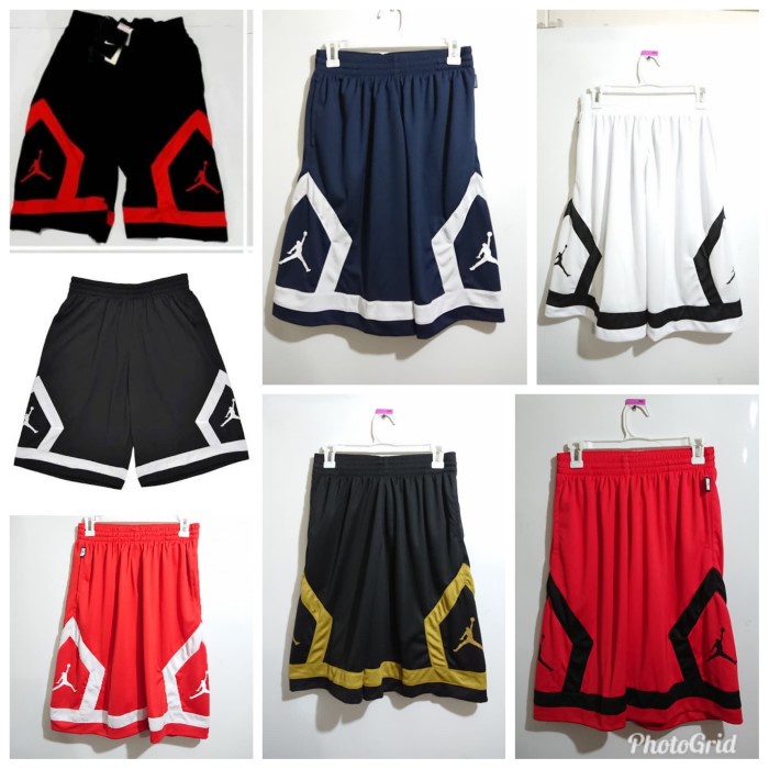 PROMO COD Celana Basket Nike Jordan Flight Diamond Hitam Merah - hitam merah, M