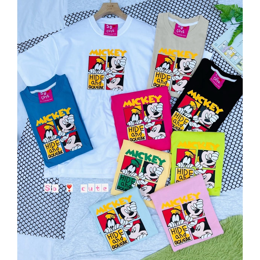 TSHIRT MICKEY OVERSIZE / ATASAN WANITA OVERSIZE IMPORT BANGKOK NOB