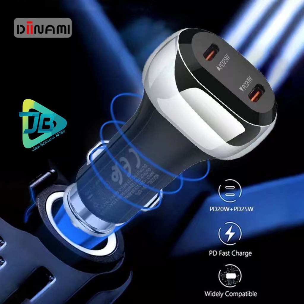 DIINAMI C18 Original Car Charger Mobil 45W super Fast Charging  Type C Saver Casan XiaoMi Samsung Vivo oppo  JB6254